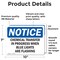 Signmission Chemical Transfer In Progress When Blue OSHA Notice Sign, Vinyl Decal, 10in W x 7in L, 2PK OS-2PACK-NS-D-710-L-10576 - alternate 6